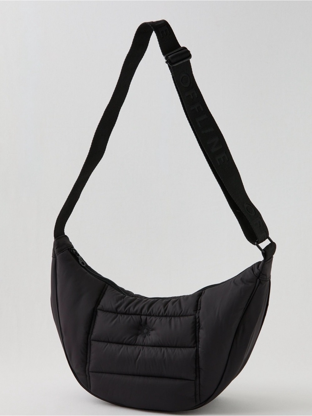 OFFLINE By Aerie Puff Love Crescent Bag - True Black